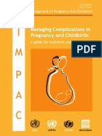 WHO - Managing Complications in Pregnancy & Childbirth
