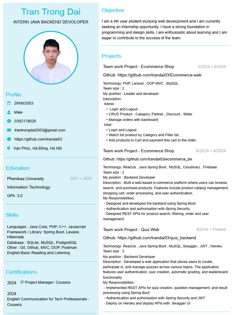 Hà Nội Fresher PHP & ReactJS Developer | PDF | Php | Systems Engineering