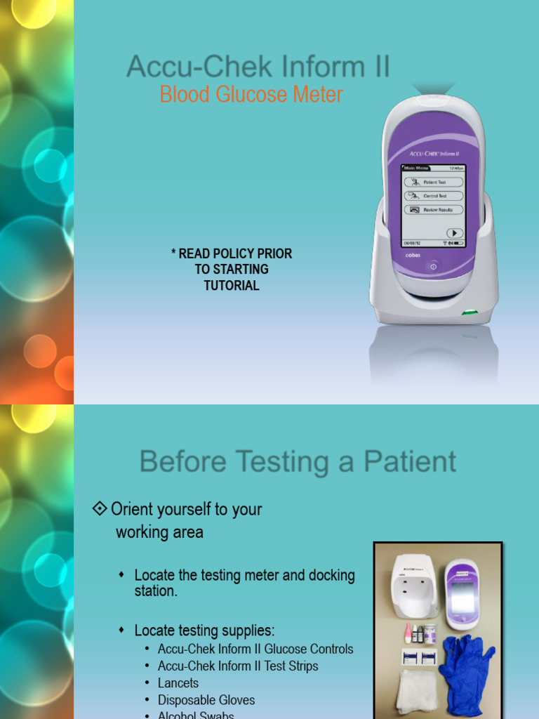 Accu-Chek Inform II User Guidelines | PDF | Medical Specialties ...