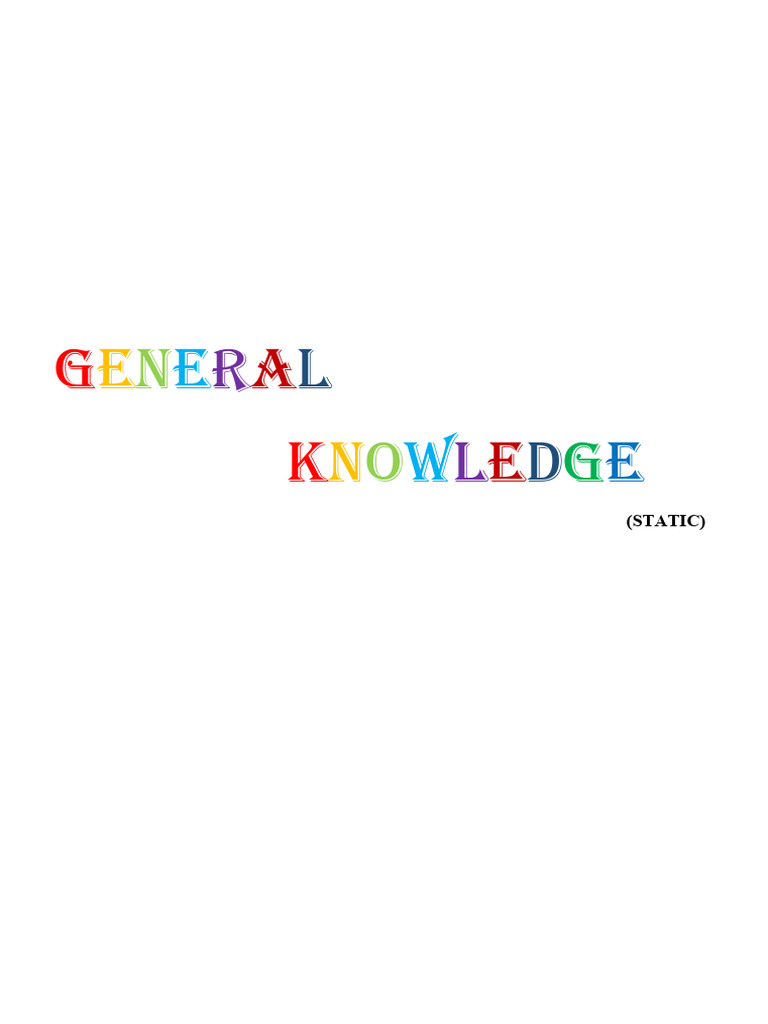 Static Gk Pdf
