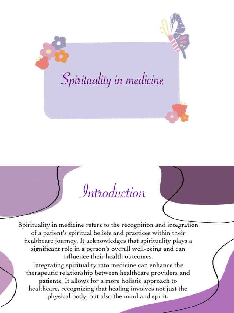 Integrating Spirituality in Medicine | PDF | Spirituality | Well Being