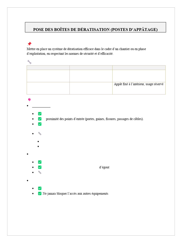 Guide de pose de boîtes de dératisation | PDF