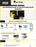 Sun King Solar Products Overview | PDF | Photovoltaic System | Solar Power