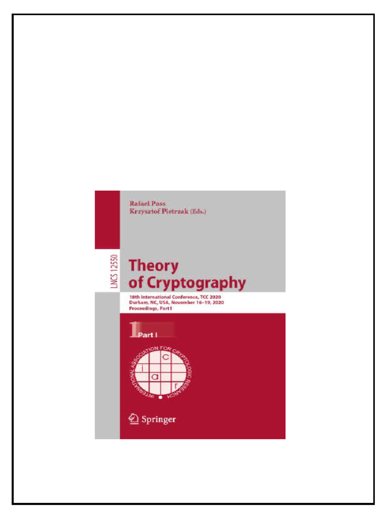 Theory Of Cryptography 18th International Conference Tcc Theory Of Cryptography 18th International Conference Tcc