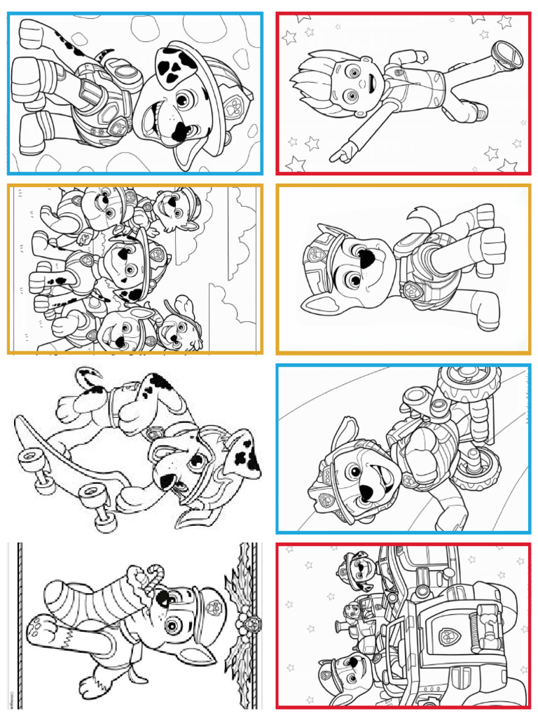 Paw Patrol para Colorear | PDF