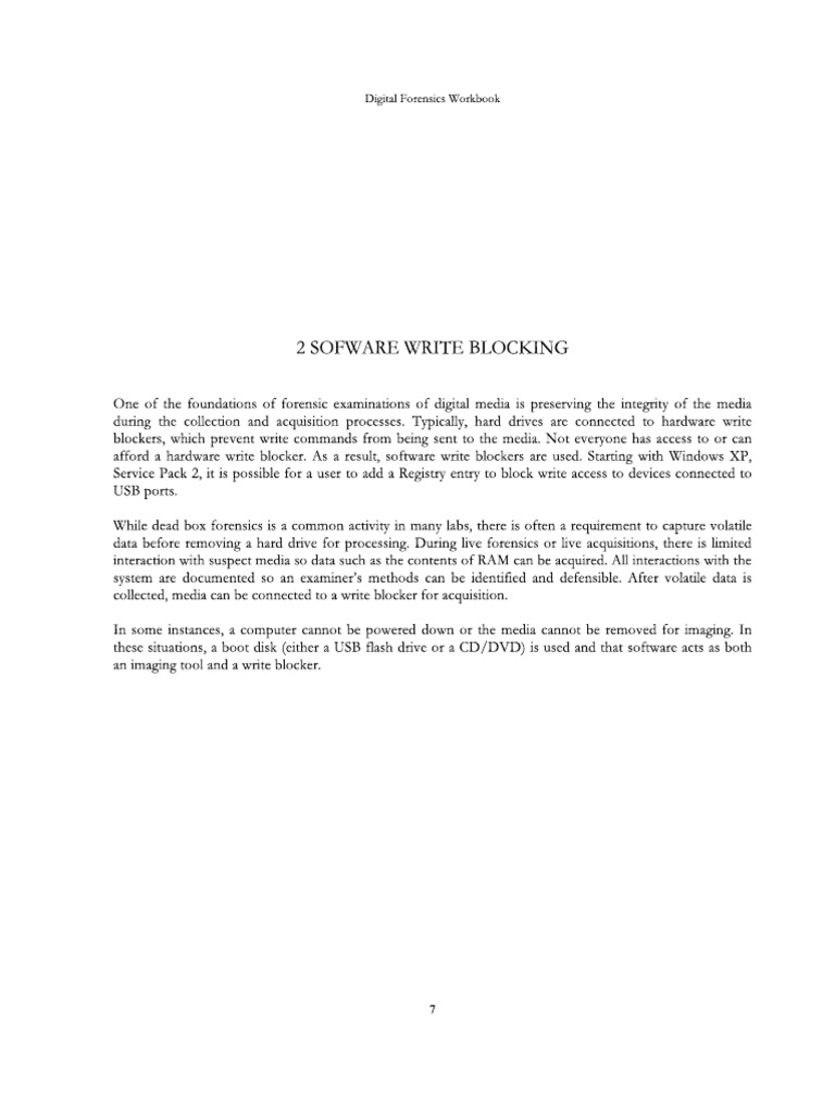 Software Write Blocker | PDF