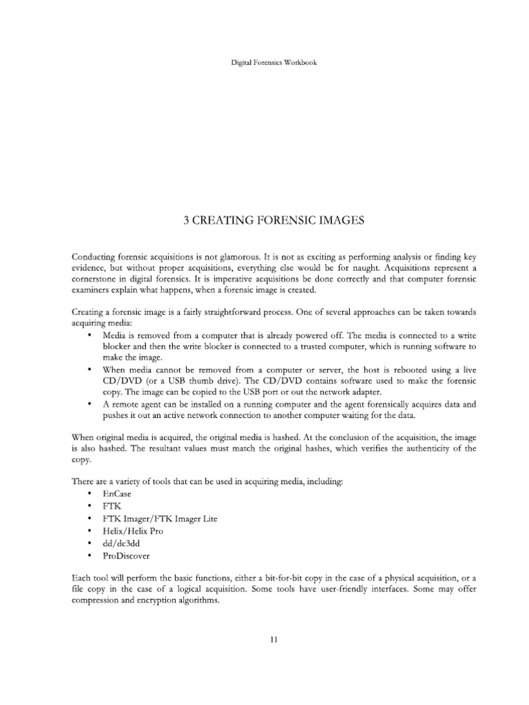 Creating Forensic Images | PDF