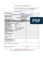 Medical It Site To Site VPN Request Form