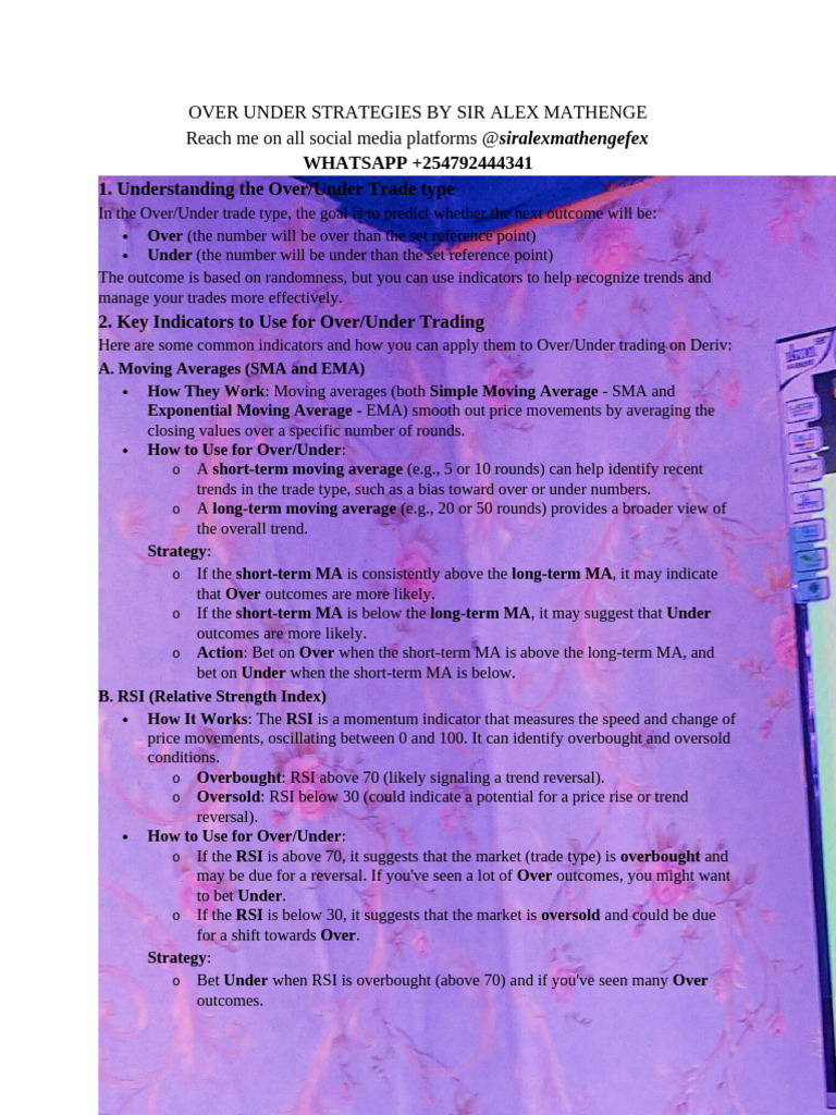 Over/Under Trading Strategies Guide | PDF