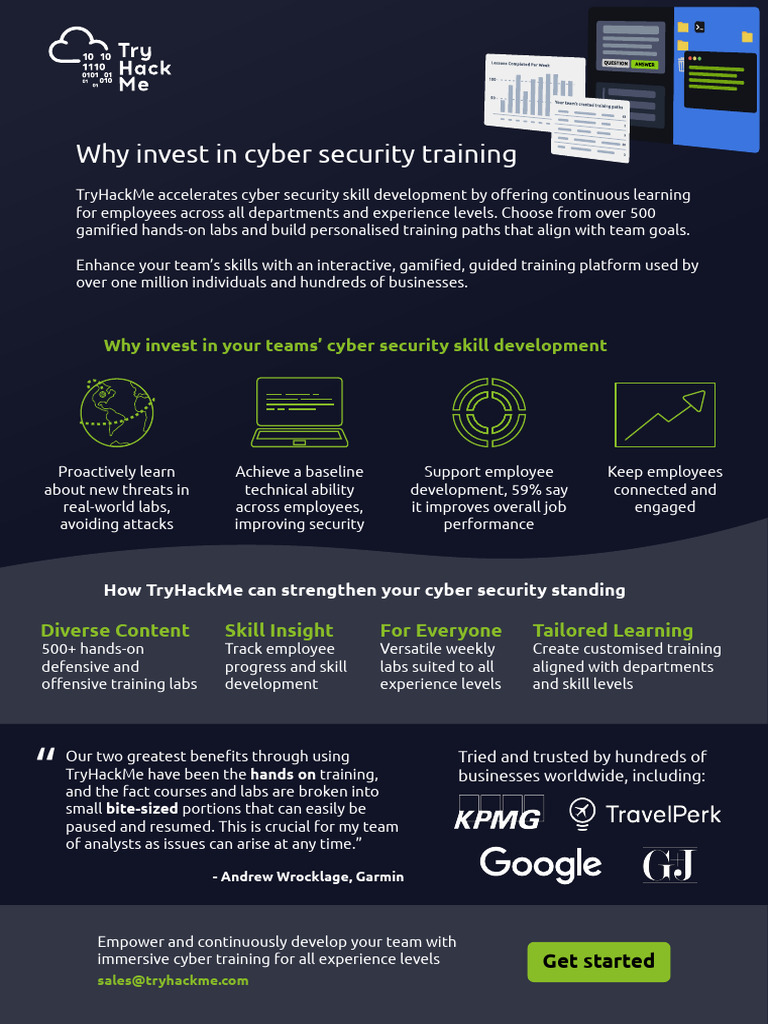 Enhance Cybersecurity Skills with TryHackMe | PDF