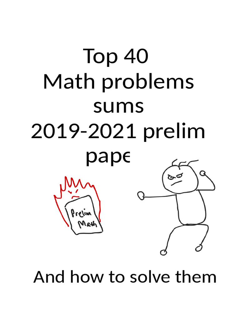 Top 40 Math Problem Sums | PDF
