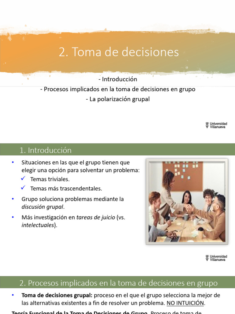 Toma de Decisiones y Polarización Grupal | PDF | Toma de decisiones ...