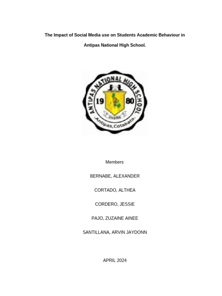 The Impact of Social Media Use On Students Academic Behaviour in ...