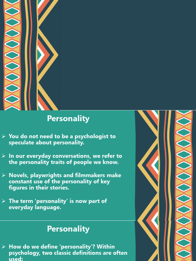 Theories of Personality - Unit 3 | PDF | Theory | Personality Psychology