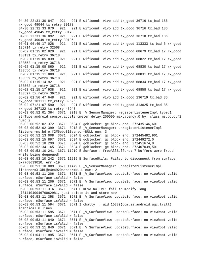 WiFi and Sensor Error Logs Analysis | PDF | Computer Programming ...