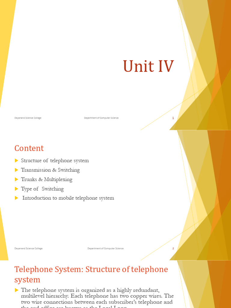 Overview of Telephone System Structure | PDF | Multiplexing | Computer ...