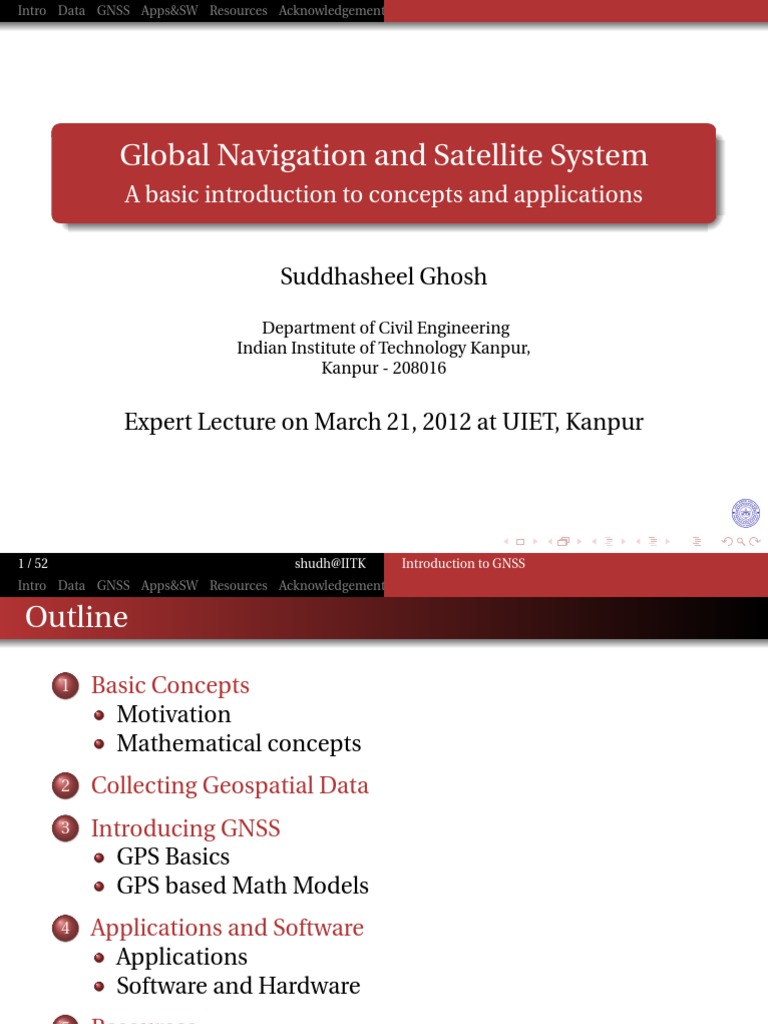 GNSS Basics for Civil Engineers | PDF | Sea Level | Global Positioning ...