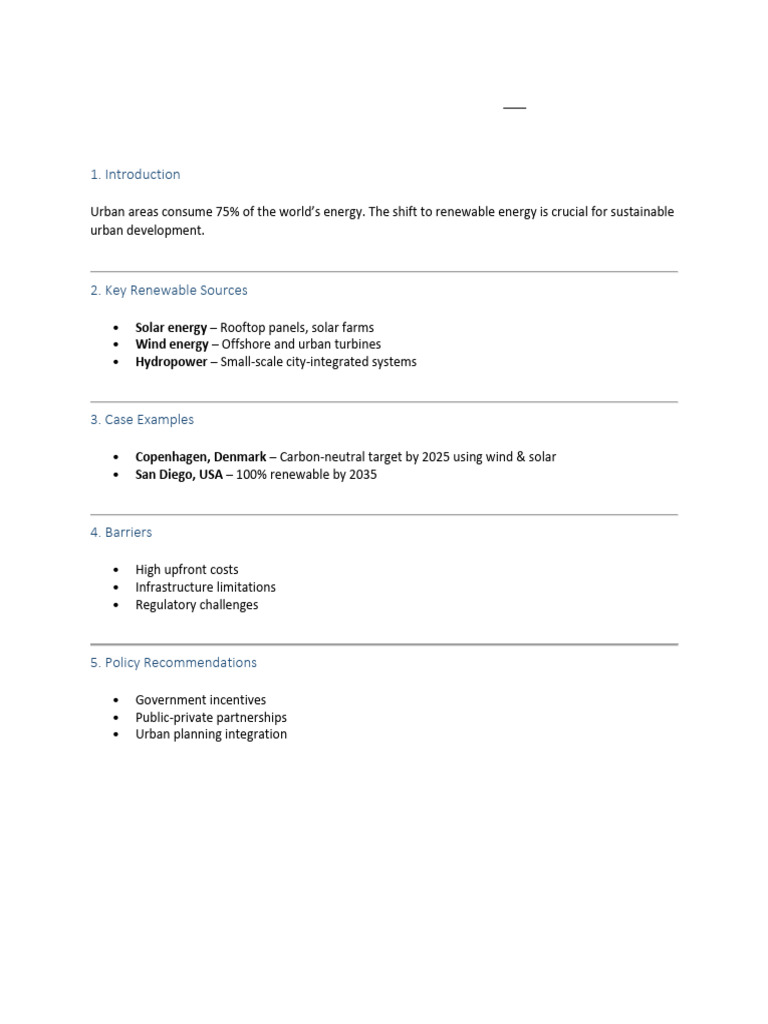 Renewable Energy in Urban Development - Case Study Style: Solar Energy ...