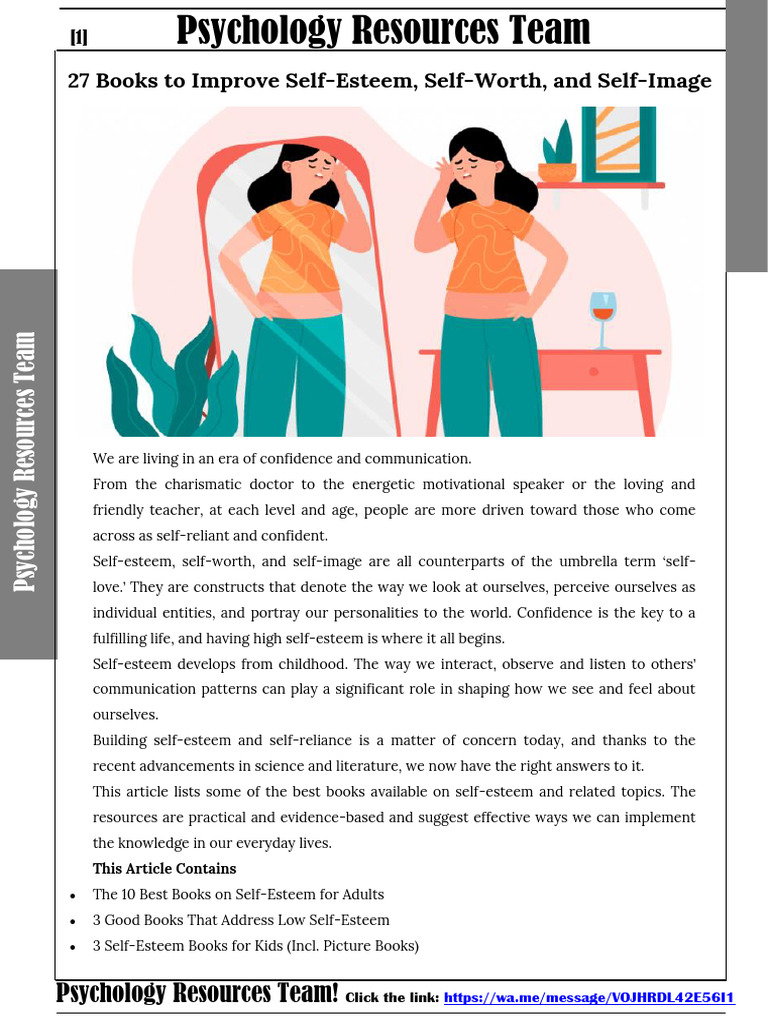 Top 27 Books for Self-Esteem Boost | PDF | Self Esteem | Adolescence