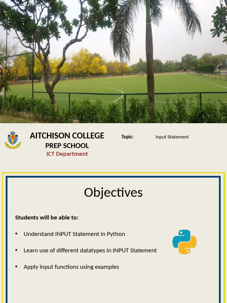 Input Statement | PDF