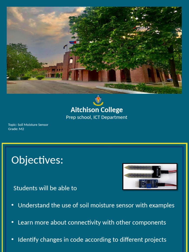 Soil Moisture Sensor Guide for M2 Students | PDF