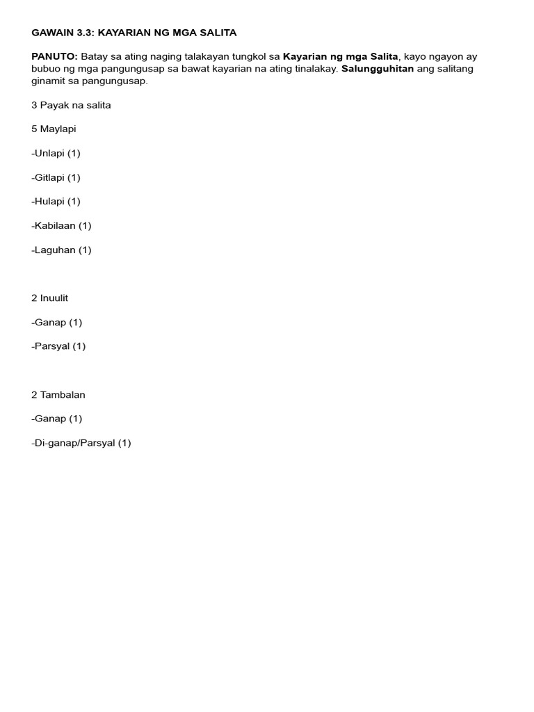 GAWAIN 3.3 - Kayarian | PDF