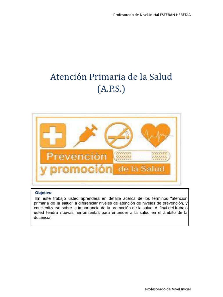 Atención Primaria de la Salud en Docencia | PDF | Asistencia sanitaria ...