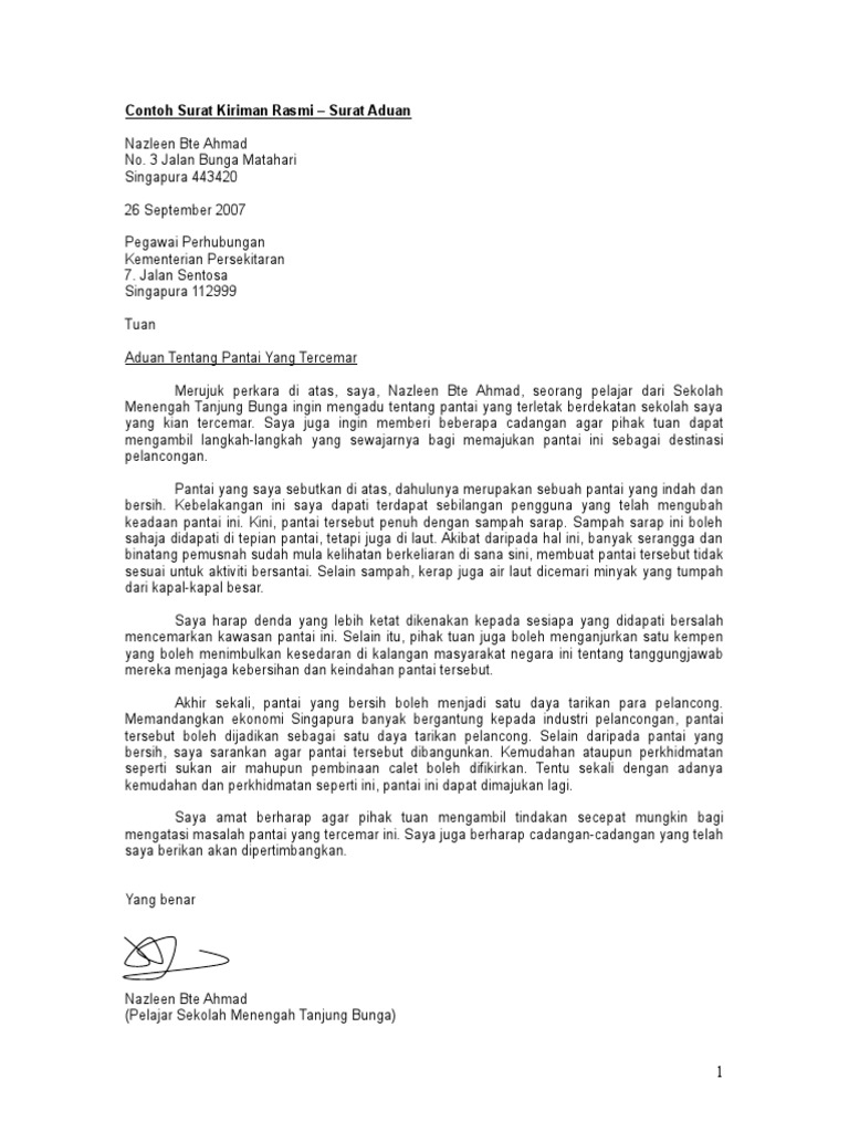Apakah Maksud Dengan Surat Kiriman Rasmi