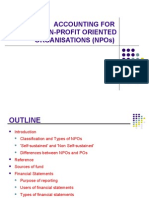 Accounting For Non-Profit Oriented Organisations (Npos)