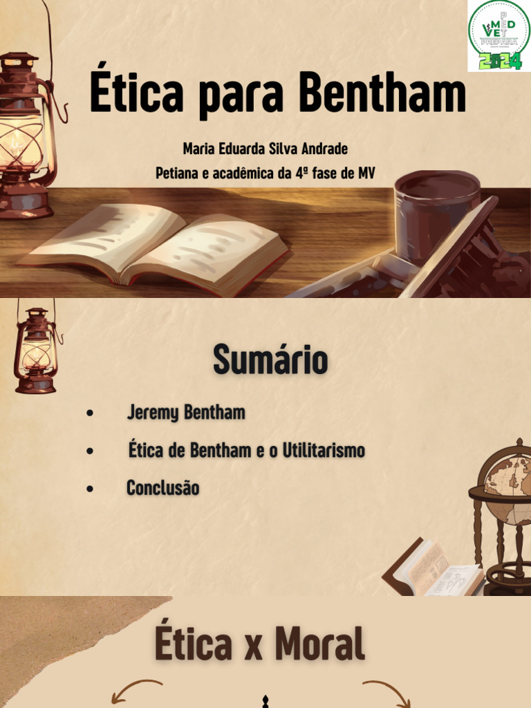 Ética Para Bentham | PDF | Utilitarismo | Moralidade