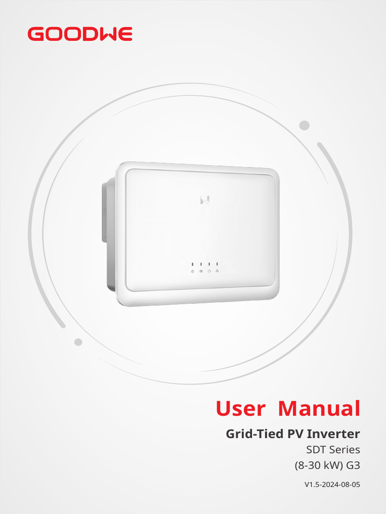 GW - SDT G3 8 30K - User Manual EN | PDF
