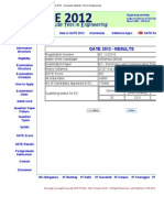 GATE 2012 - Graduate Aptitude Test in Engineering