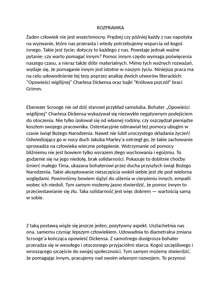 ROZPRAWKA | PDF