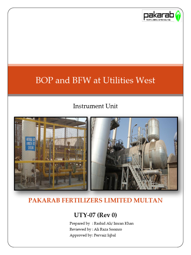 BFW and BOP Control Systems Overview | PDF | Boiler | Instrumentation