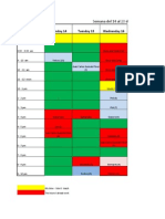 Horario de Clases Semana Del 14 Al 20 de Noviembre de 2011