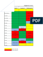 Horario de Clases Semana Del 24 Al 30 de Octubre de 2011