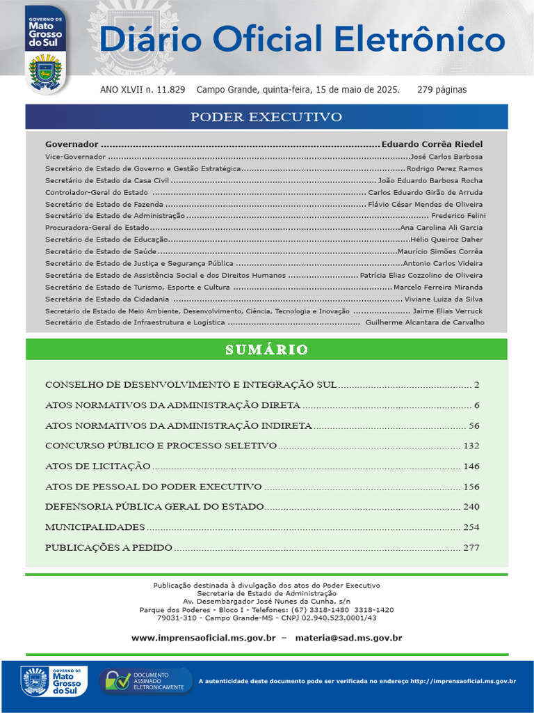 Atos do Poder Executivo - 15/05/2025 | PDF | Biodiversidade ...