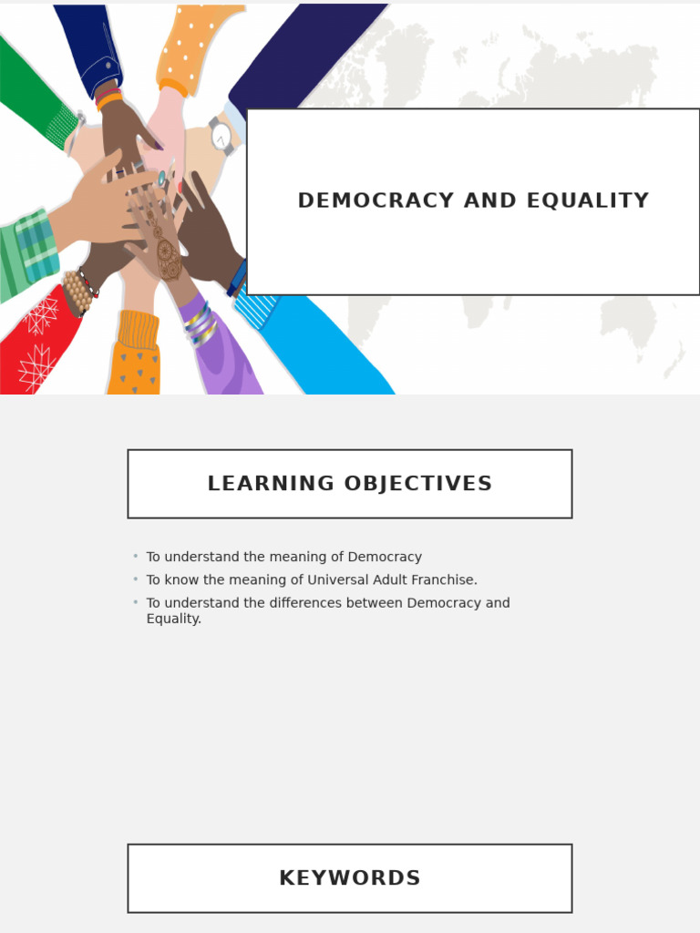 Understanding Democracy and Equality | PDF | Social Policy | Justice
