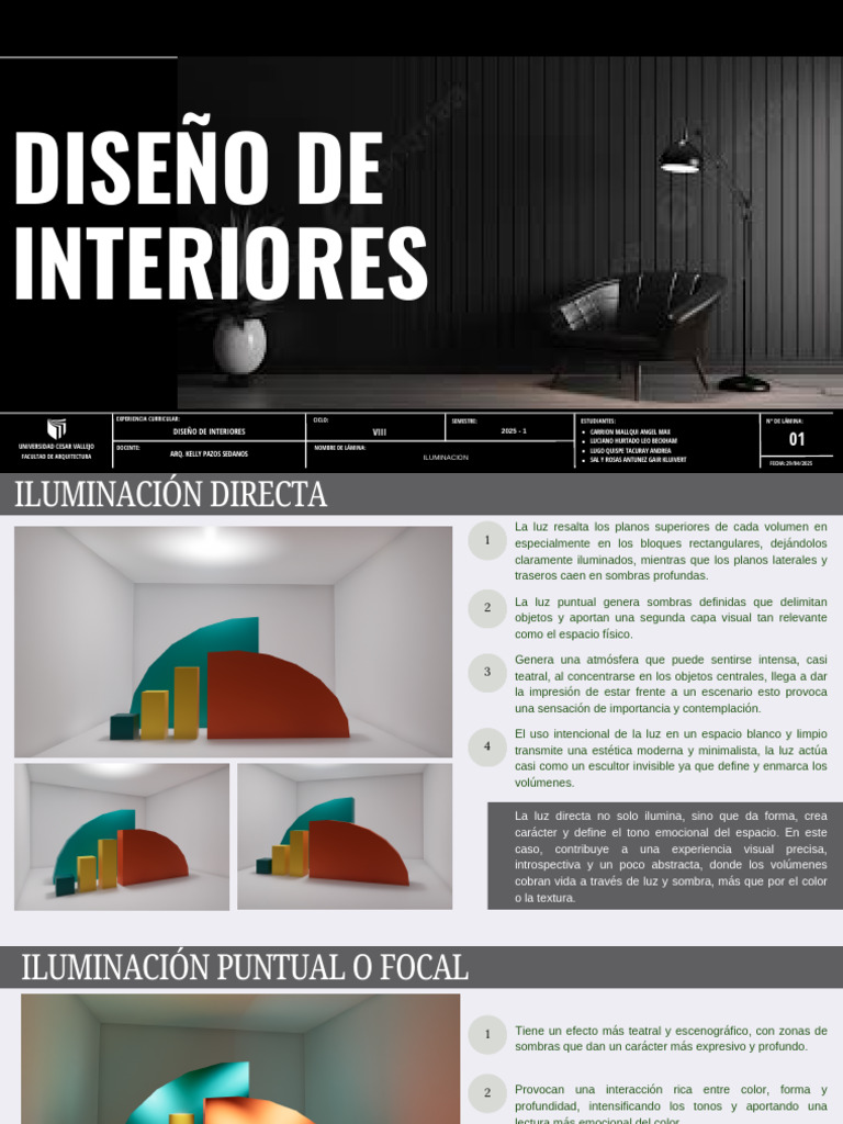 Iluminación en Diseño de Interiores | PDF | Ligero
