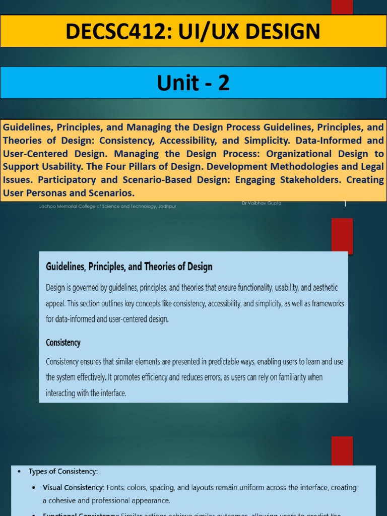 UNIT 2 DECSC412 Types of Ux | PDF