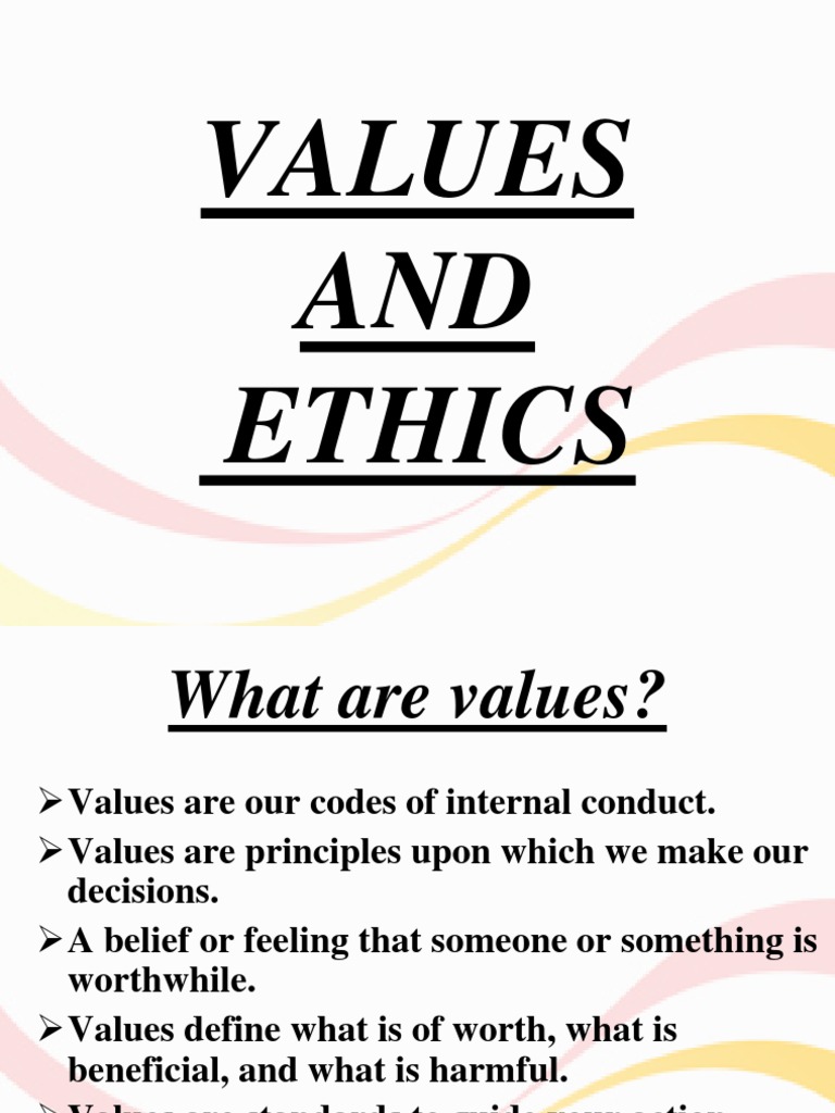 speech on human values and ethics