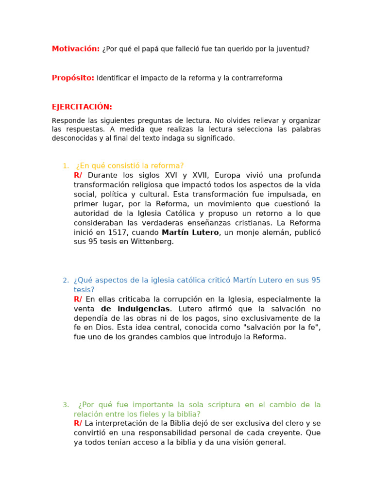Abril+28+de+2025-+Ejercitación+Reforma+y+Contrarreforma Complex | PDF ...
