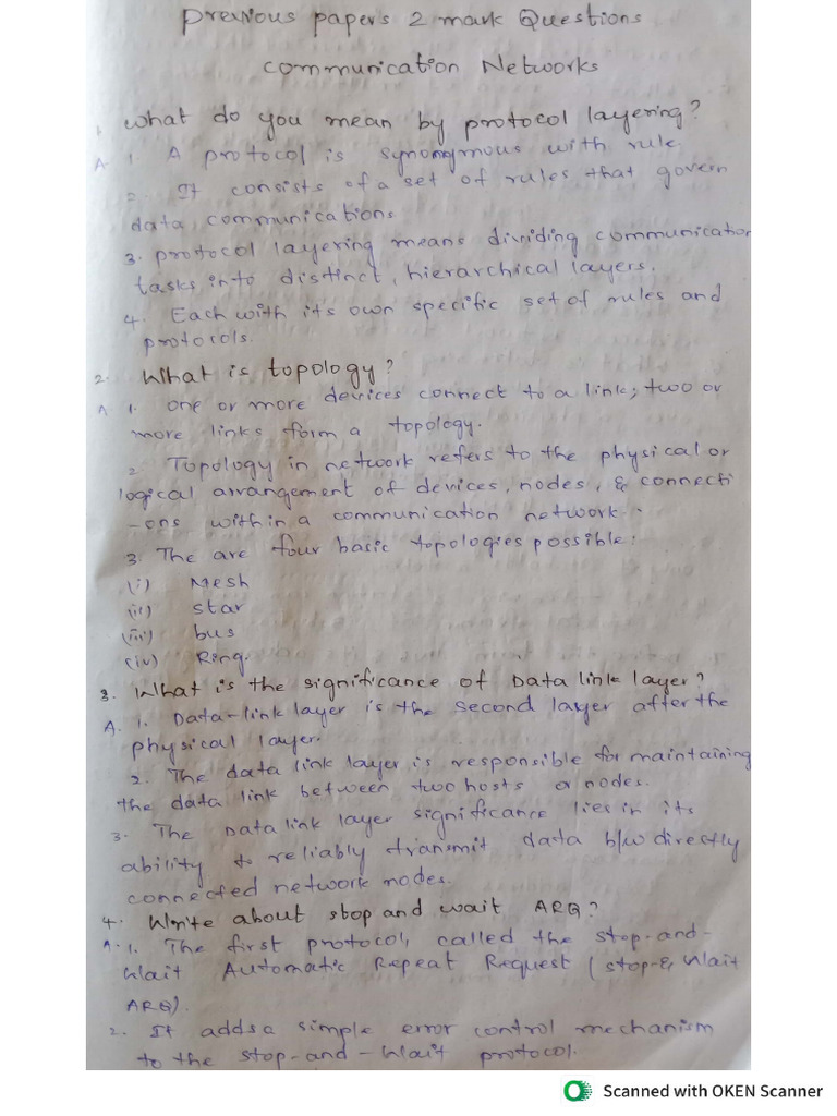CN 2 Marks | PDF