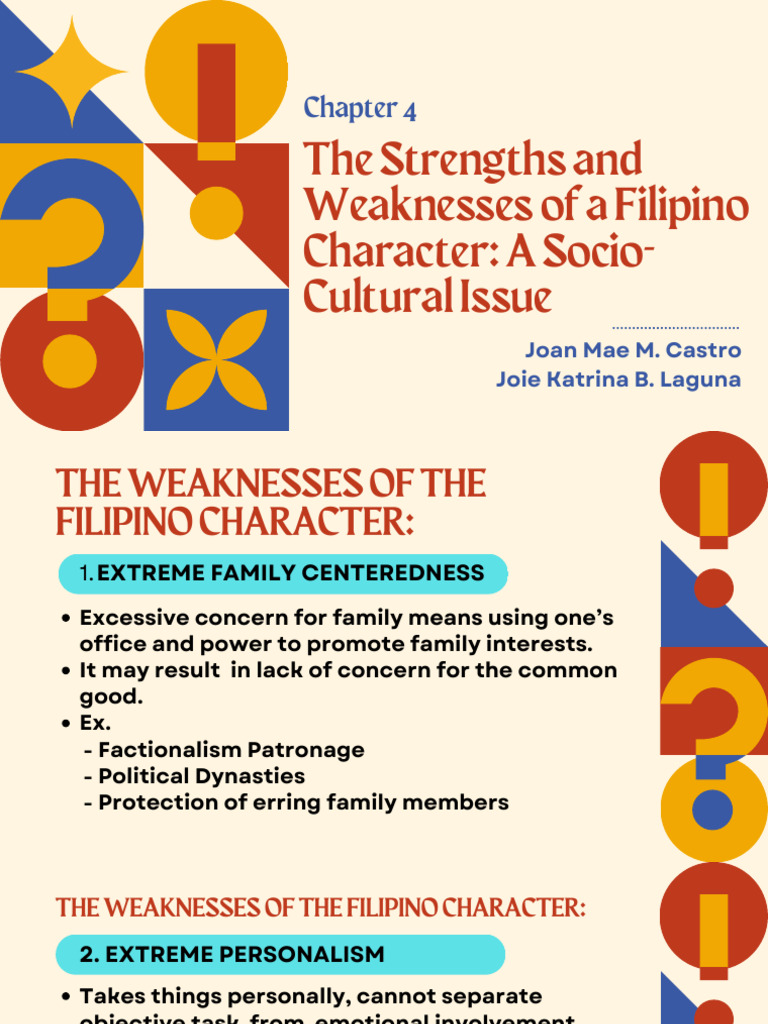 Strengths and Weaknesses of Filipino Character | PDF | Cognition ...