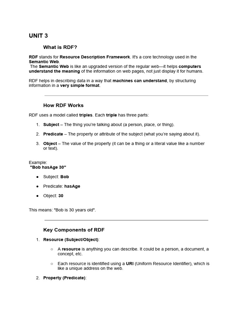 Understanding RDF in the Semantic Web | PDF | Resource Description ...
