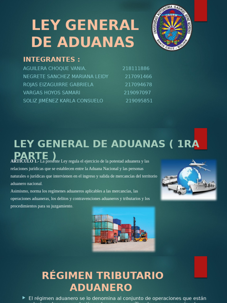 Ley General de Aduanas | PDF | aduana | Comercio