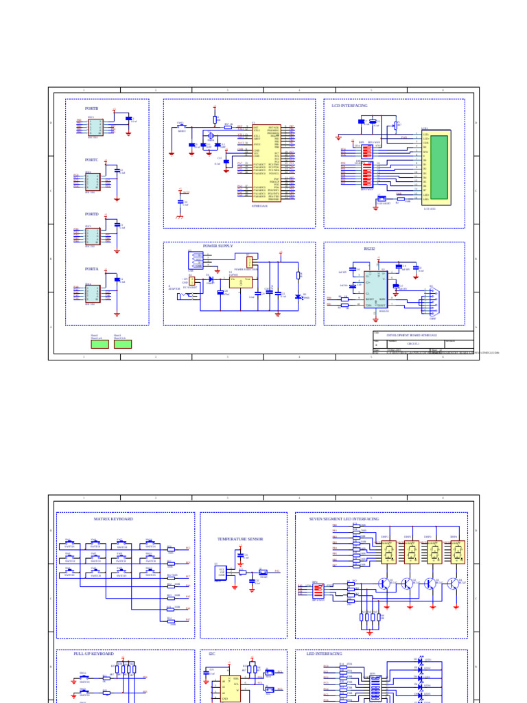 ATmega32 Development Board Circuit | PDF