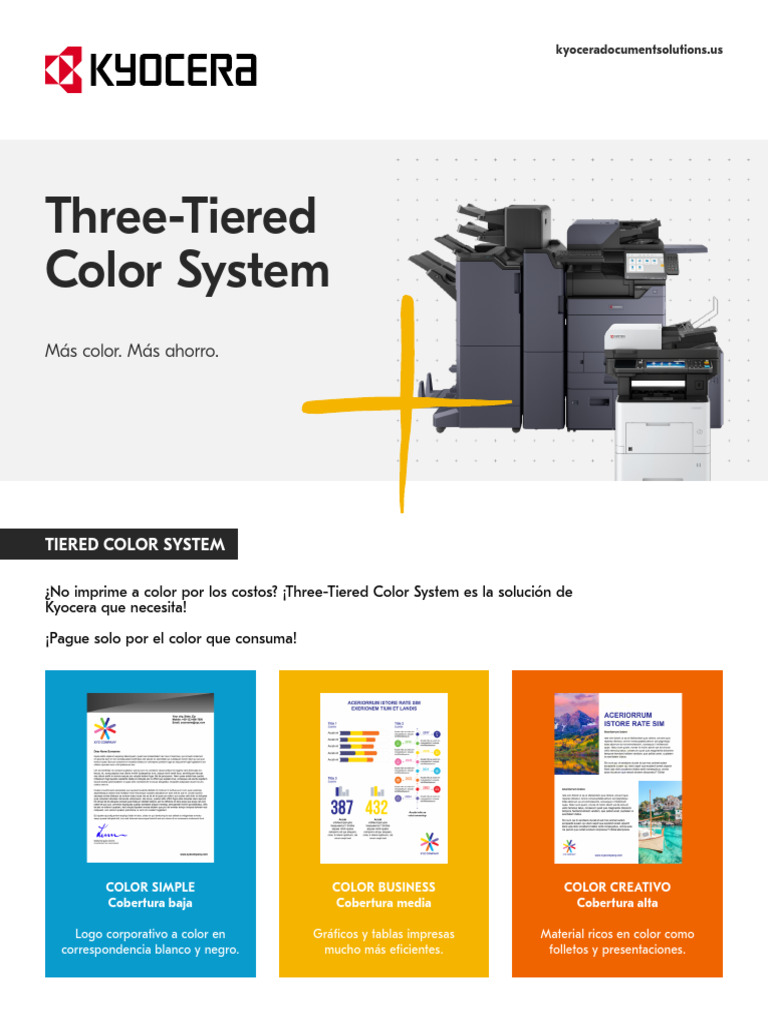 Sistema de Color por Niveles Kyocera | PDF | Informática