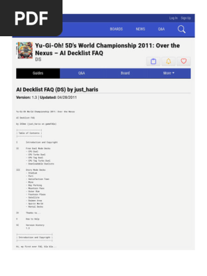 yugioh 5ds over the nexus best deck Amazon.com: Yu-Gi-Oh! 5D's World Championship 2011 Over the Nexus