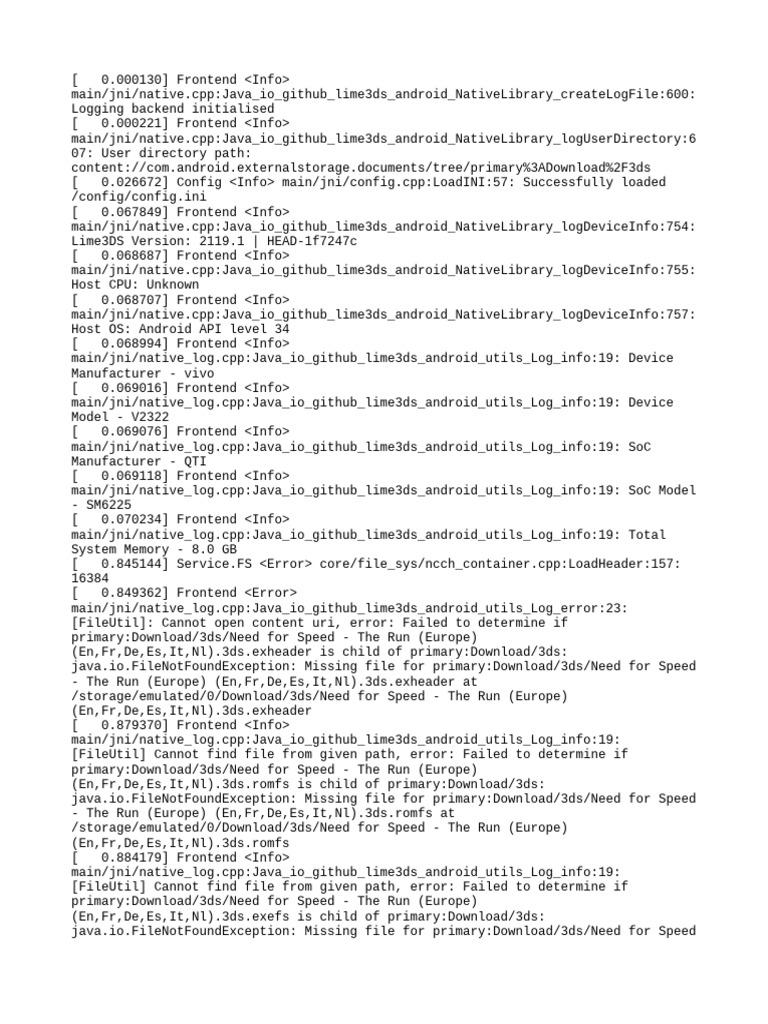 Lime3DS Android Logging Report | PDF | Computer Architecture | System ...